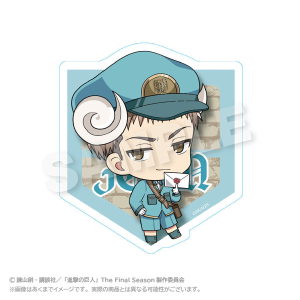 『進撃の巨人』ダイカットステッカー おとどけメェるVer. ジャン・キルシュタイン