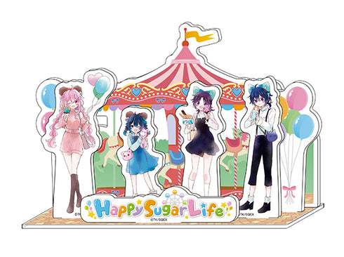 『ハッピーシュガーライフ』描き下ろしアクリルジオラマ【遊園地ver.】