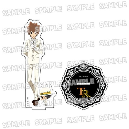 《家庭教師 Hitman REBORN!》全新繪製超大亞克力立牌【白西裝版】1 澤田綱吉 + 里邦