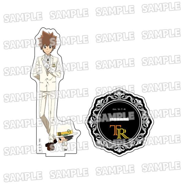 《家庭教师Hitman REBORN!》全新绘制超大亚克力立牌【白西装版】1 泽田纲吉 + 里邦