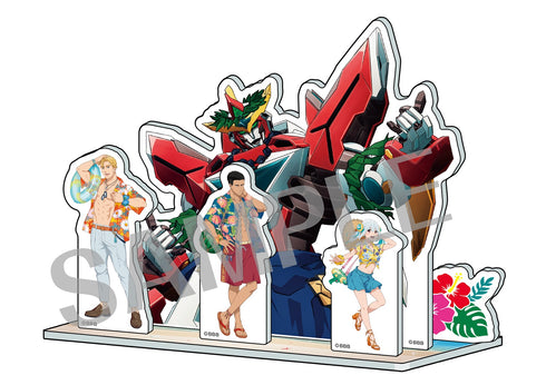 『勇気爆発バーンブレイバーン』描き下ろしアクリルジオラマ【ハワイver.】