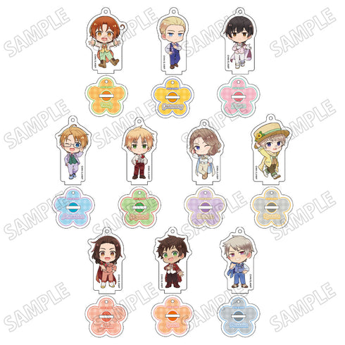 『ヘタリア World★Stars』ミニキャラアクリルキーホルダーコレクション【フラワーパレードver.】【BOX】