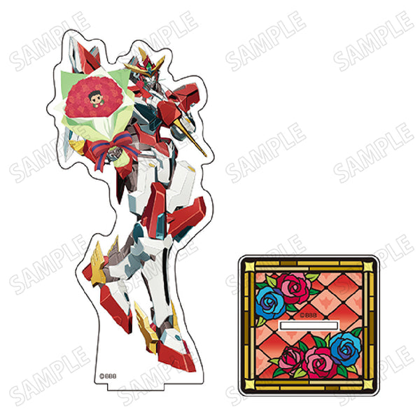 『勇気爆発バーンブレイバーン』描き下ろしBIGアクリルスタンド【お花ver.】4ブレイバーン