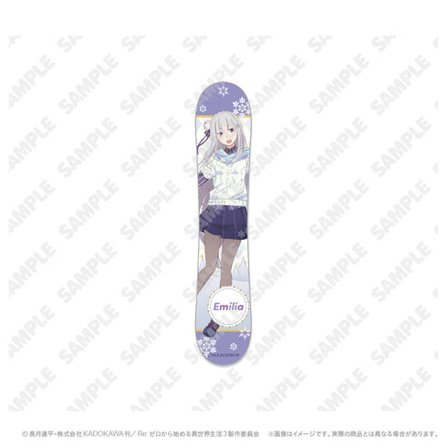 『Re:ゼロから始める異世界生活』スノーボード風ステッカー_エミリア