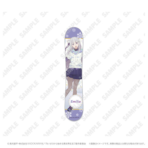 『Re:ゼロから始める異世界生活』スノーボード風ステッカー_エミリア