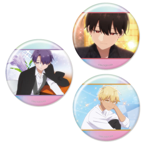 『合コンに行ったら女がいなかった話』オーロラ缶バッジ3個セットA