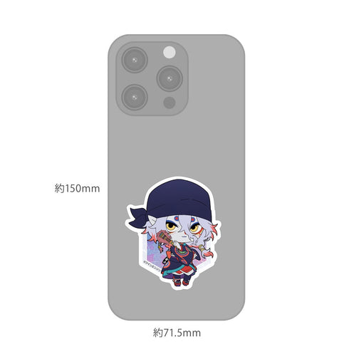 『モノノ怪 第二章 火鼠』ダイカットステッカー 薬売りA(描き起こしミニキャラ)