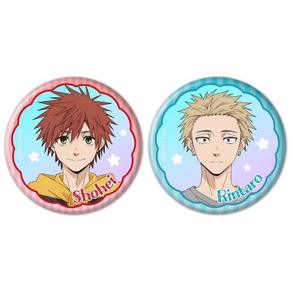 『薫る花は凛と咲く』オーロラ缶バッジ2個セット 宇佐美翔平&紬凛太郎
