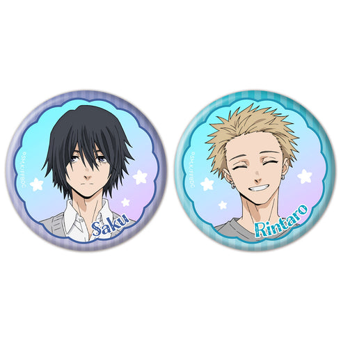 『薫る花は凛と咲く』オーロラ缶バッジ2個セット 夏沢朔&紬凛太郎