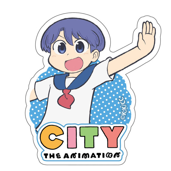 『CITY THE ANIMATION』ダイカットステッカー 雨飾えり