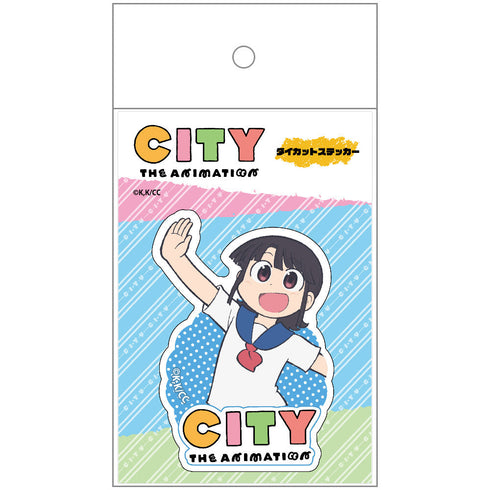 『CITY THE ANIMATION』ダイカットステッカー 真壁まつり