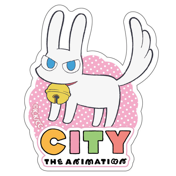 『CITY THE ANIMATION』ダイカットステッカー みみねこ