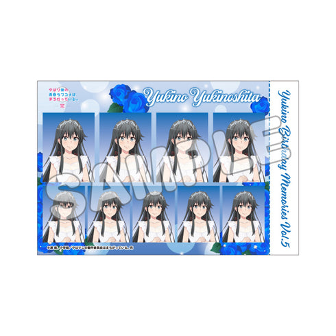 『やはり俺の青春ラブコメはまちがっている。完』俺ガイル完 証明写真風ハーフカットステッカー 雪乃 vol.5