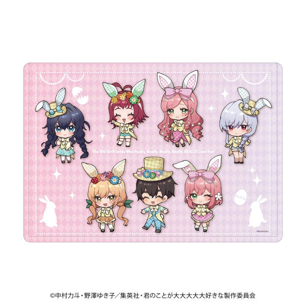 『君のことが大大大大大好きな100人の彼女』キャラクリアケース02/集合デザイン(ミニキャライラスト)