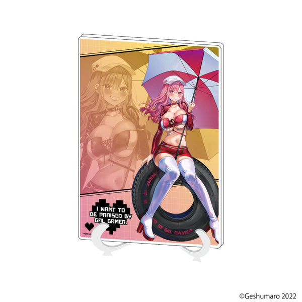 『ギャルゲーマーに褒められたい』アクリルアートボード(A5サイズ)02/鈴木莉音B(描き下ろしイラスト)