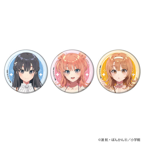 『やはり俺の青春ラブコメはまちがっている。』缶バッジ3個セット01/雪乃&結衣&いろは(描き下ろしイラスト)