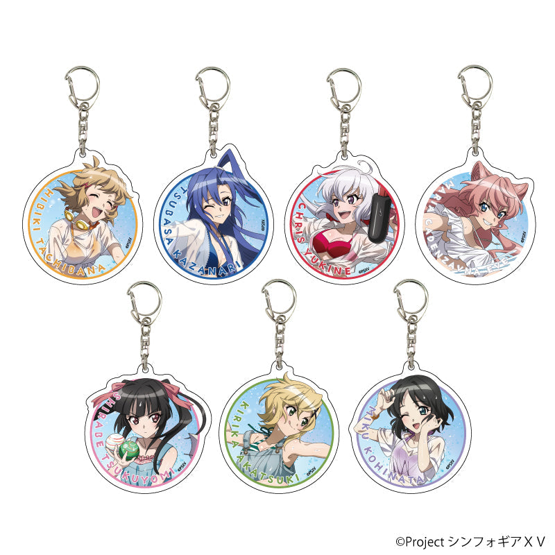 戦姫絶唱シンフォギアXV』アクリルキーホルダー09/水遊びVer
