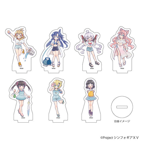 《战姬绝唱 Symphogear XV》亚克力迷你立牌13/戏水版 套装(全7种)(POP Art插画)