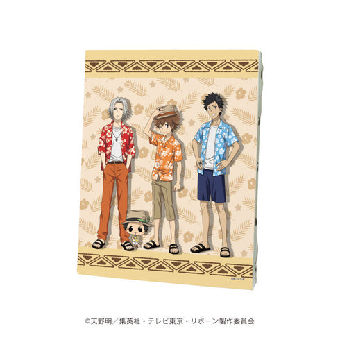 『家庭教師ヒットマンREBORN!』キャンバスボード07/リボーン&沢田綱吉&獄寺隼人&山本武 アロハシャツver.(描き下ろしイラスト)【202607再販】