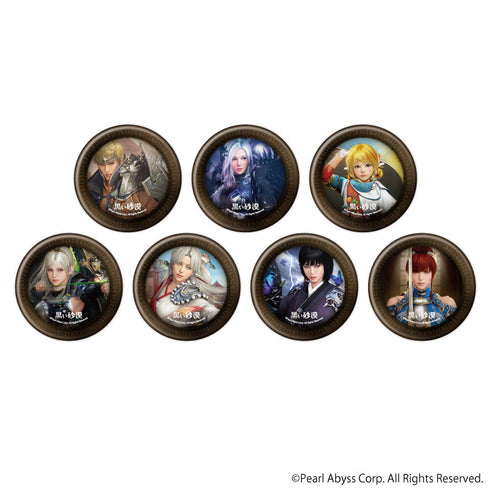 『黒い砂漠』缶バッジ01/BOX(全7種)(公式イラスト)