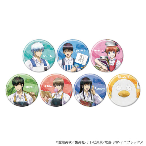 『銀魂』ホログラム缶バッジ(65mm)04/BOX(全7種) 書店員ver.(描き下ろしイラスト)