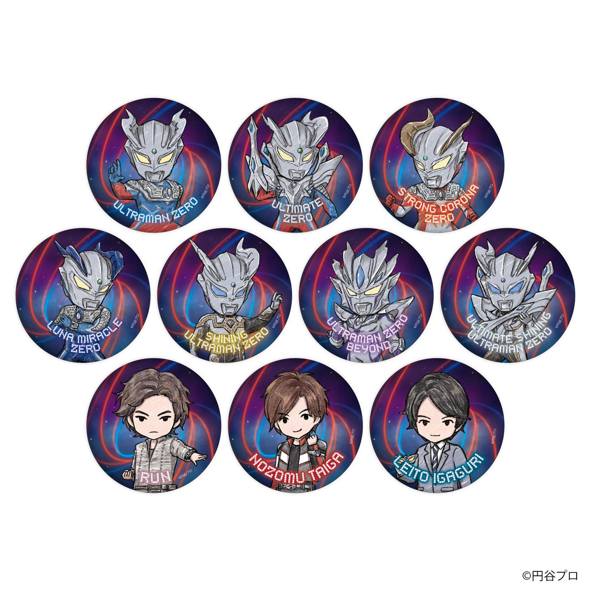 クレナイガイ ウルトラマンオーブ 缶バッジ ウルトラマン キャラポップ