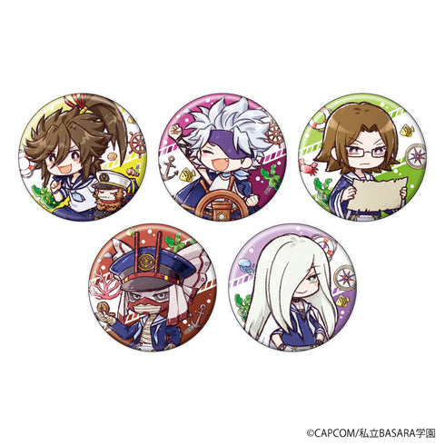 《學園BASARA》徽章24/瑪琳版 禮盒組(全5種)(Graph Art插畫)