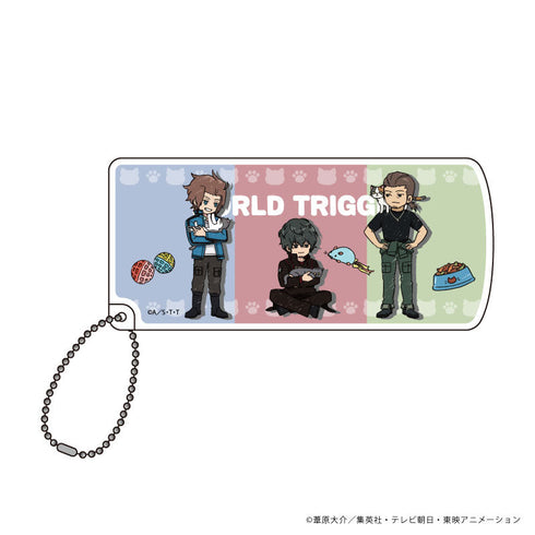 "World Trigger" Sliding Accessory Case 07: Yuichi Hayate, Kei Tachikawa, & Shinji Fuyushima - Cat Ver. Vol. 4 (Graph Art Illustration)