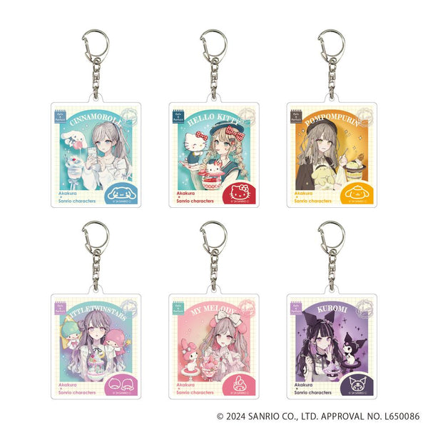 『赤倉×サンリオキャラクターズ』アクリルキーホルダー03/BOX(全6種)(コラボイラスト)