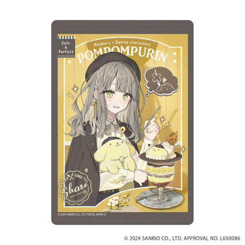 『赤倉×サンリオキャラクターズ』キャラクリアケース18/ポムポムプリン(コラボイラスト)
