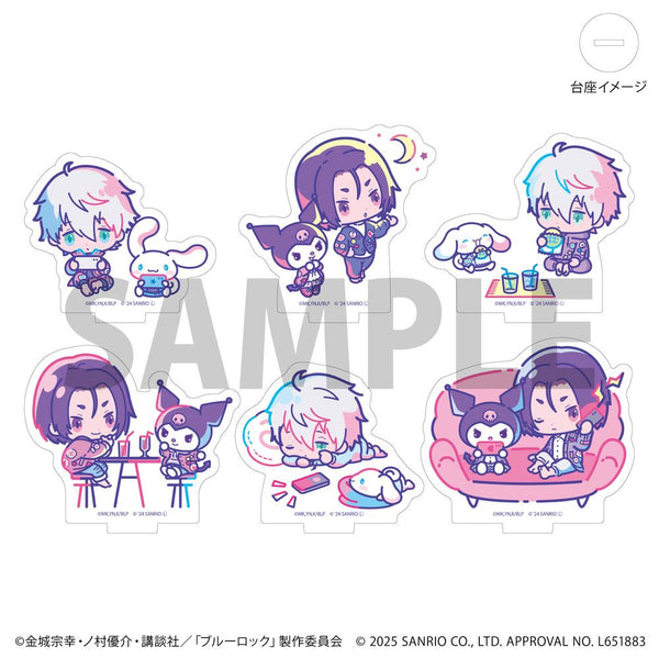 『ブルーロック×サンリオキャラクターズ』アクリルぷちスタンド03/コンプリートセット(全6種)(コラボイラスト)