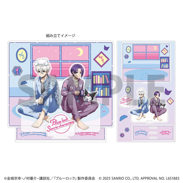 『ブルーロック×サンリオキャラクターズ』プレミアム アクリルジオラマプレート05/集合デザイン(コラボイラスト)