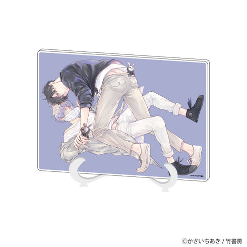 『かさいちあき先生』アクリルアートボード(A5サイズ)01/「学生たちの初デートプラン@池袋」BLフェア(公式イラスト)