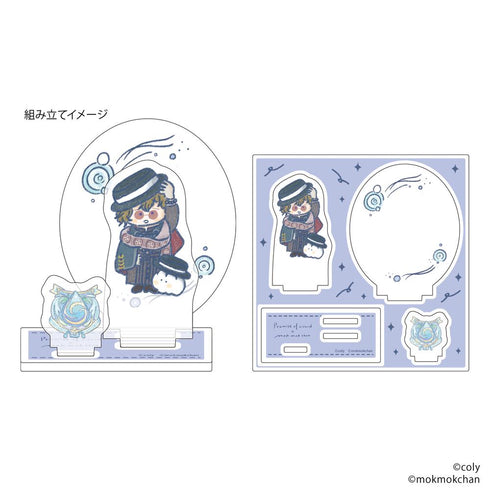 『魔法使いの約束×もくもくちゃん』アクリルスタンドプレート10/ファウスト(描き起こしイラスト)