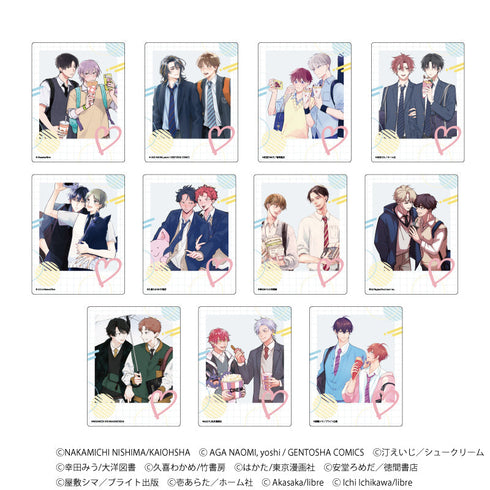 『学生たちの初デートプラン@池袋BLフェア』アクリルカード『「学生たちの初デートプラン@池袋」BLフェア』01/BOX(全11種)(描き下ろしイラスト)