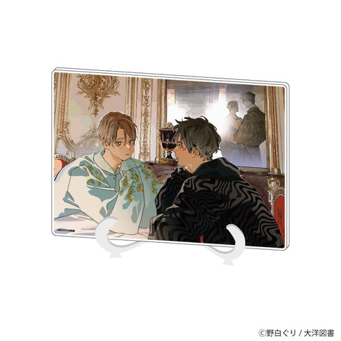 『野白ぐり先生』アクリルアートボード(A5サイズ)01/「学生たちの初デートプラン@池袋」BLフェア(公式イラスト)