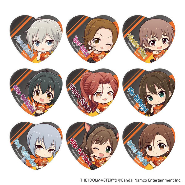 『アイドルマスター シンデレラガールズ』ハート型缶バッジ01/オリジナルTシャツver. BOX(全9種)(ミニキャライラスト)
