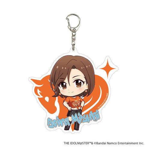『アイドルマスター シンデレラガールズ』デカアクリルキーホルダー10/水木聖來 オリジナルTシャツver.(ミニキャライラスト)