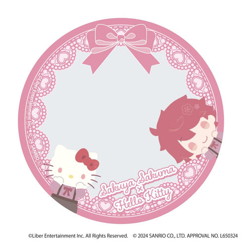 『A3!×Sanrio characters』57mm缶デコカバー01/佐久間 咲也×ハローキティ(ミニキャライラスト)