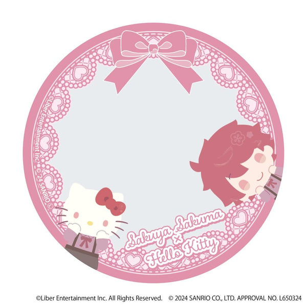 『A3!×Sanrio characters』57mm缶デコカバー01/佐久間 咲也×ハローキティ(ミニキャライラスト)