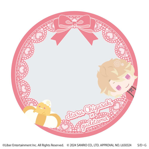 『A3!×Sanrio characters』57mm缶デコカバー04/茅ヶ崎 至×ぐでたま(ミニキャライラスト)