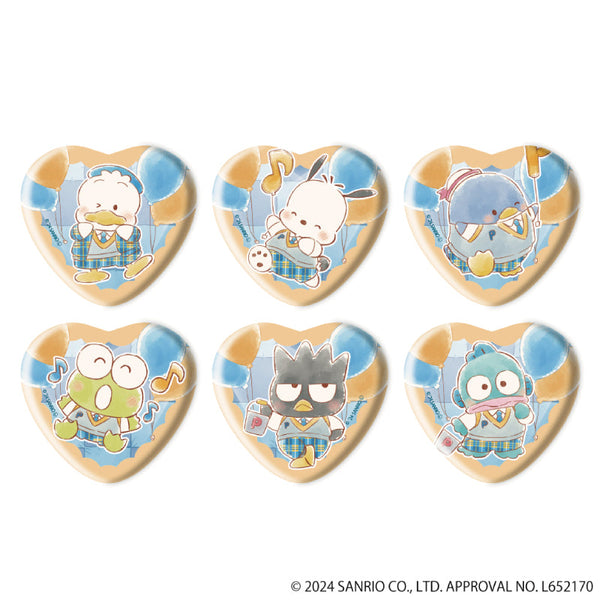 『はぴだんぶい』ハート型缶バッジ06/BOX(全6種)(グラフアートイラスト)
