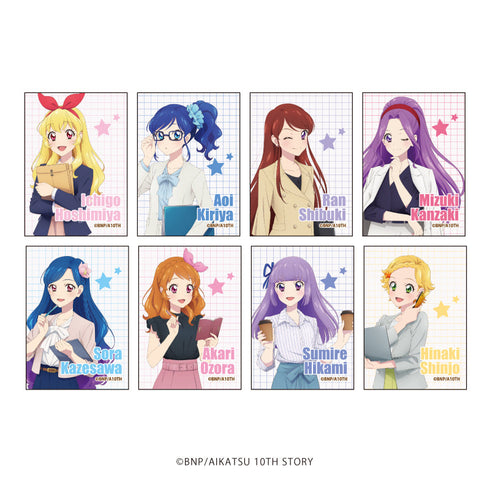 『アイカツ!』キャンバスボードミニ03/オフィスガールver. コンプリートセット(全8種)(描き下ろしイラスト)