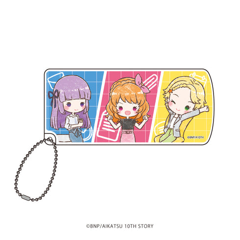 『アイカツ!』スライド式小物ケース14/あかり&スミレ&ひなき オフィスガールver.(グラフアートイラスト)