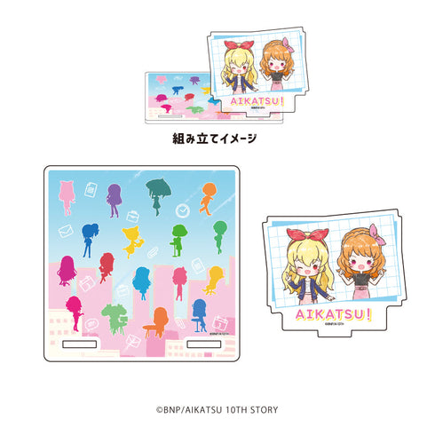 『アイカツ!』アクリルコースタースタンド01/いちご&あかり オフィスガールver.(グラフアートイラスト)