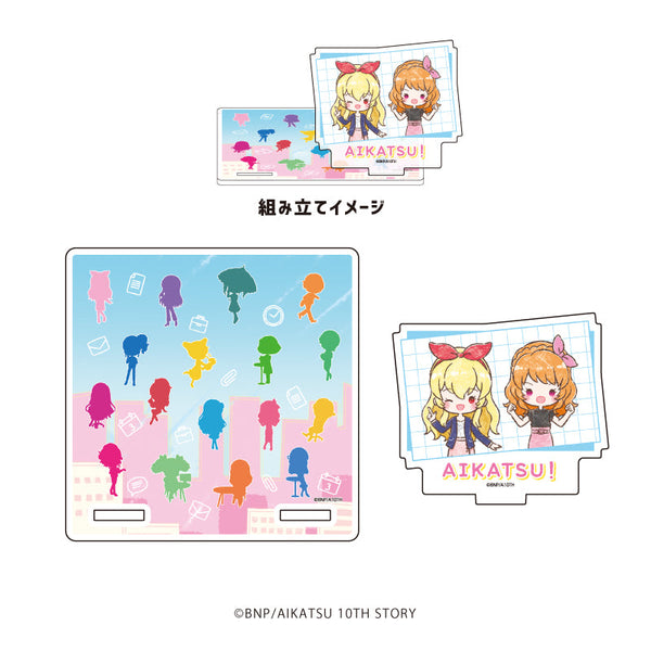 『アイカツ!』アクリルコースタースタンド01/いちご&あかり オフィスガールver.(グラフアートイラスト)