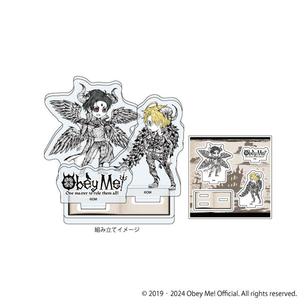 『Obey Me!』アクリルスタンドプレート01/ルシファー&サタン(ミニキャライラスト)
