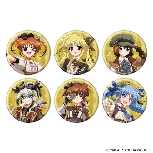 『魔法少女リリカルなのはシリーズ』マット加工缶バッジ(57mm)01/スチームパンクver. BOX(全6種)(描き下ろしイラスト)