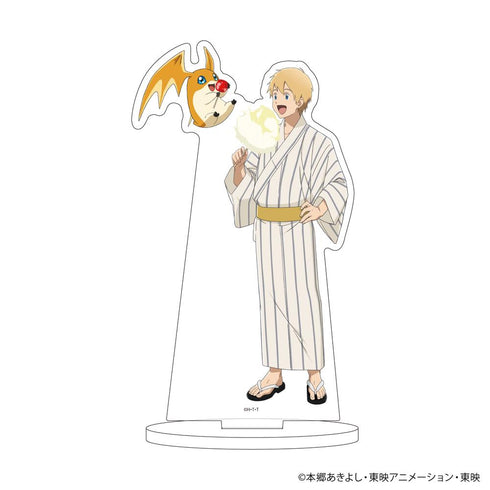 "Digimon Adventure 02 THE BEGINNING" Acrylic Stand No. 24: Takeru Takaishi & Patamon (Yukata Version) (Original Illustration)