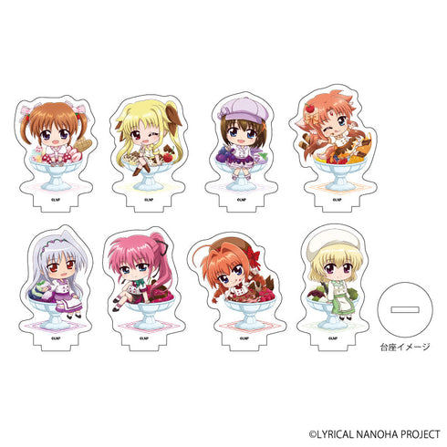 『魔法少女リリカルなのはシリーズ』アクリルぷちスタンド17/アイスクリームver. BOX(全8種)(ミニキャライラスト)